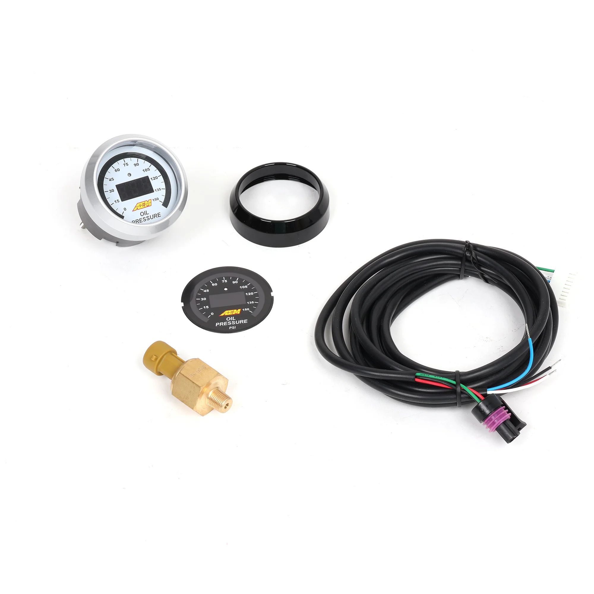 AEM Universal 52mm Digital Oil Pressure Gauge 0-150 PSI - Image 8