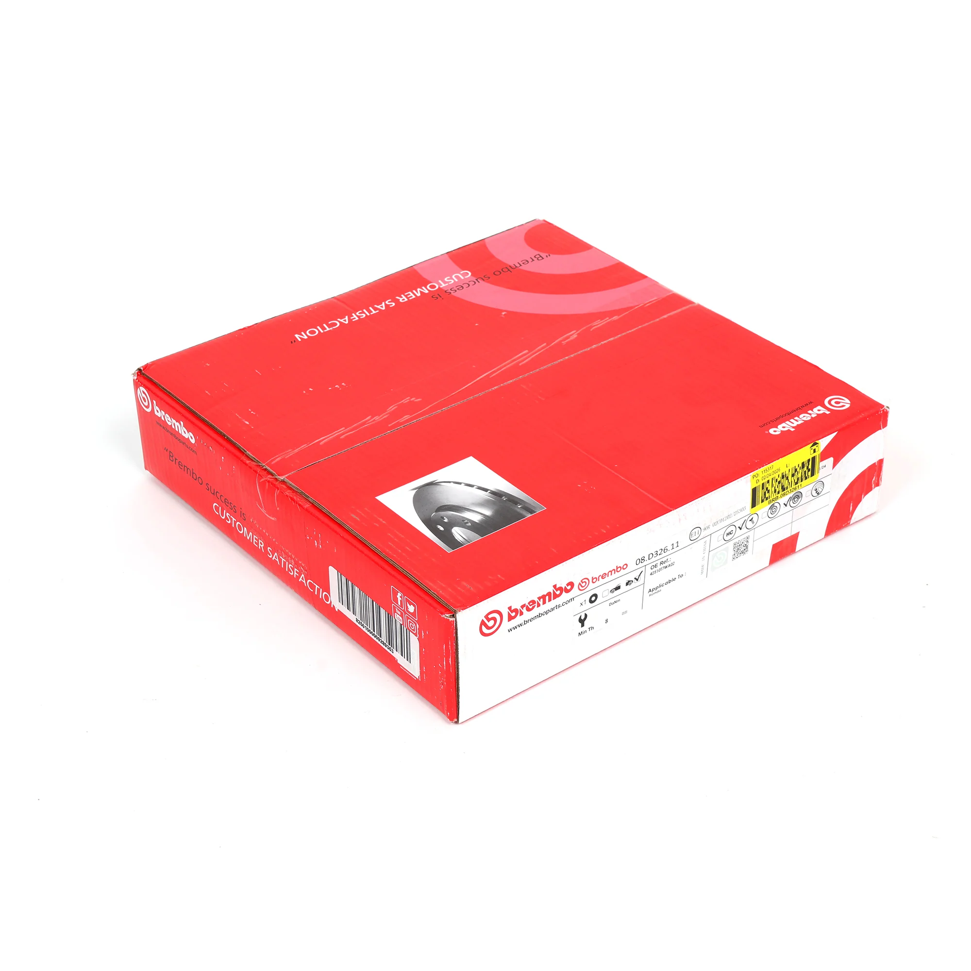 Brembo Rear Disc Brake Rotor for 13-17 Accord - Image 6