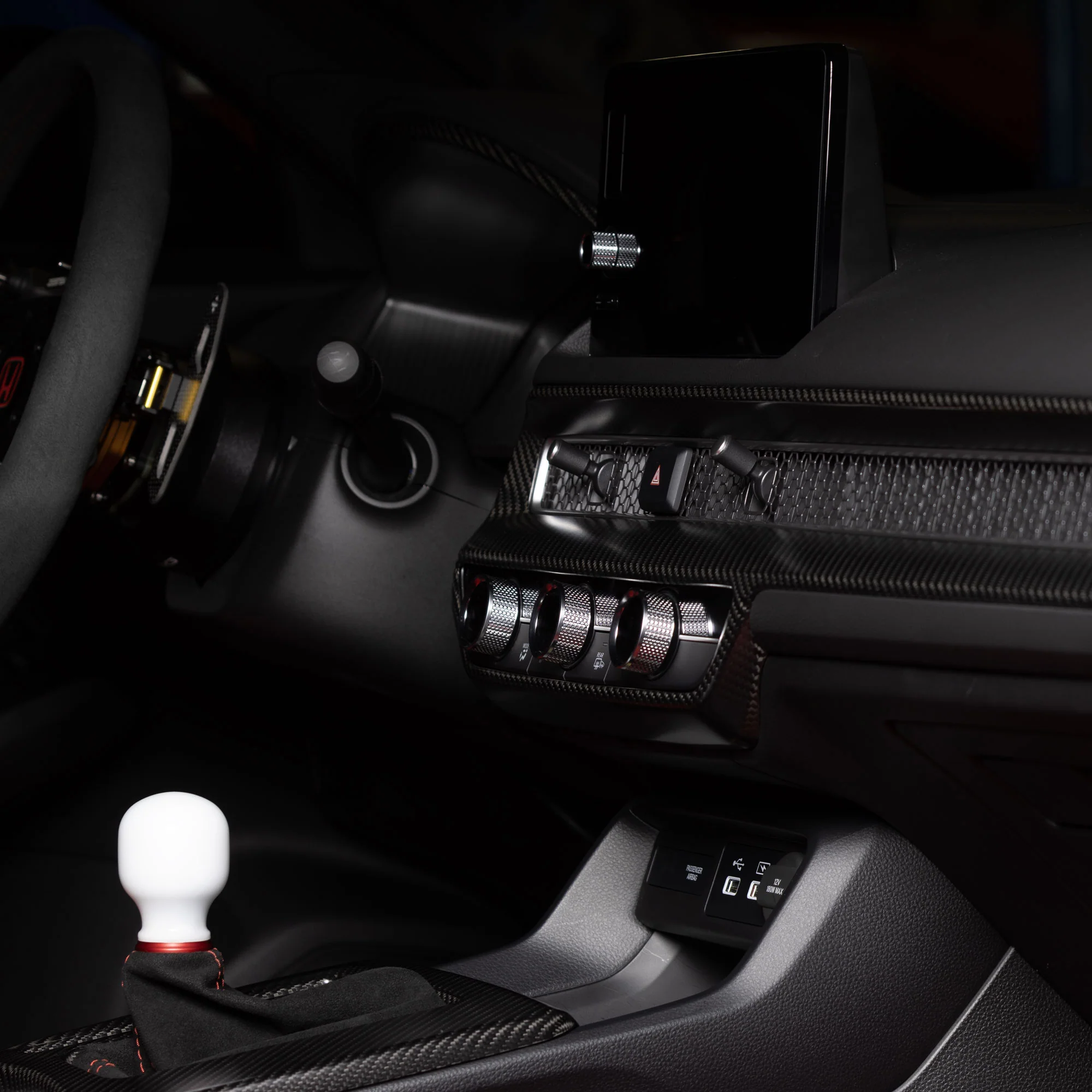 Create Carbon Dry Carbon 2022+ Civic Dash Trim Panels - Image 7