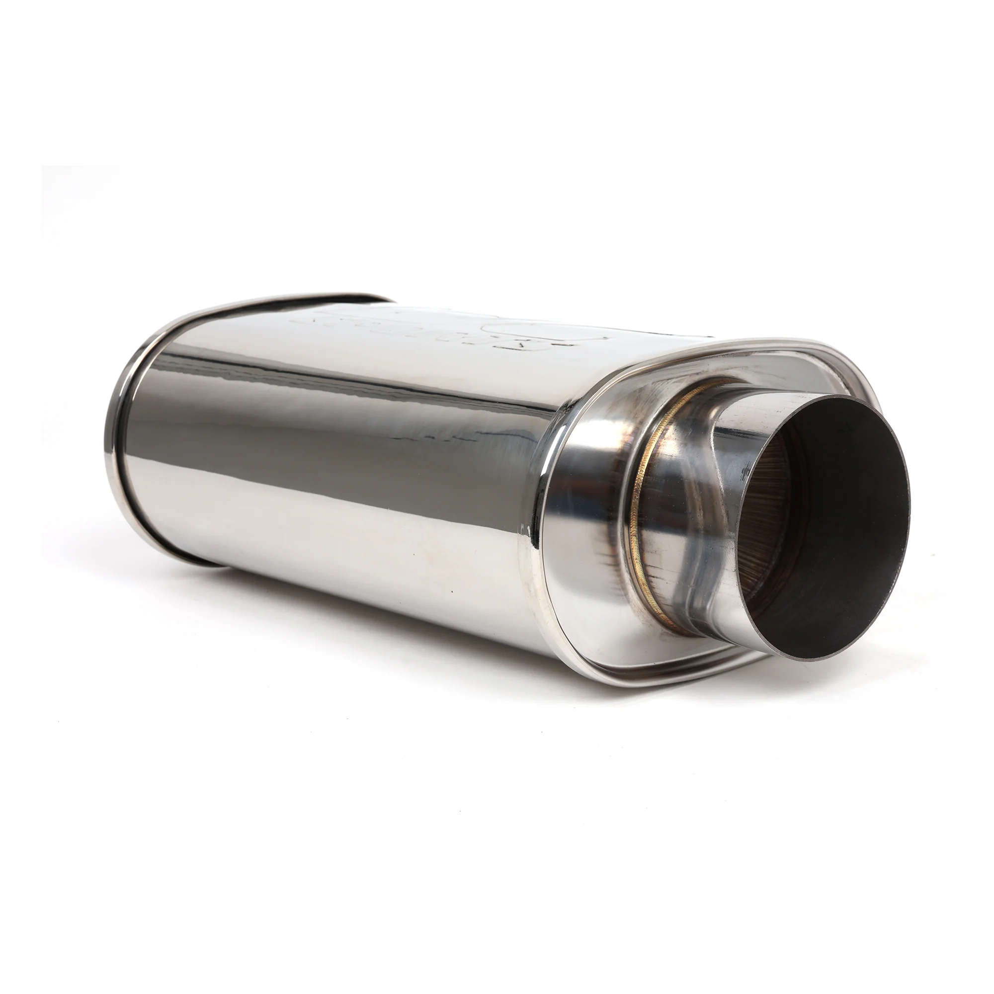 DC Sports Universal Oval Muffler 3" Inlet / 4" Outlet - Image 3