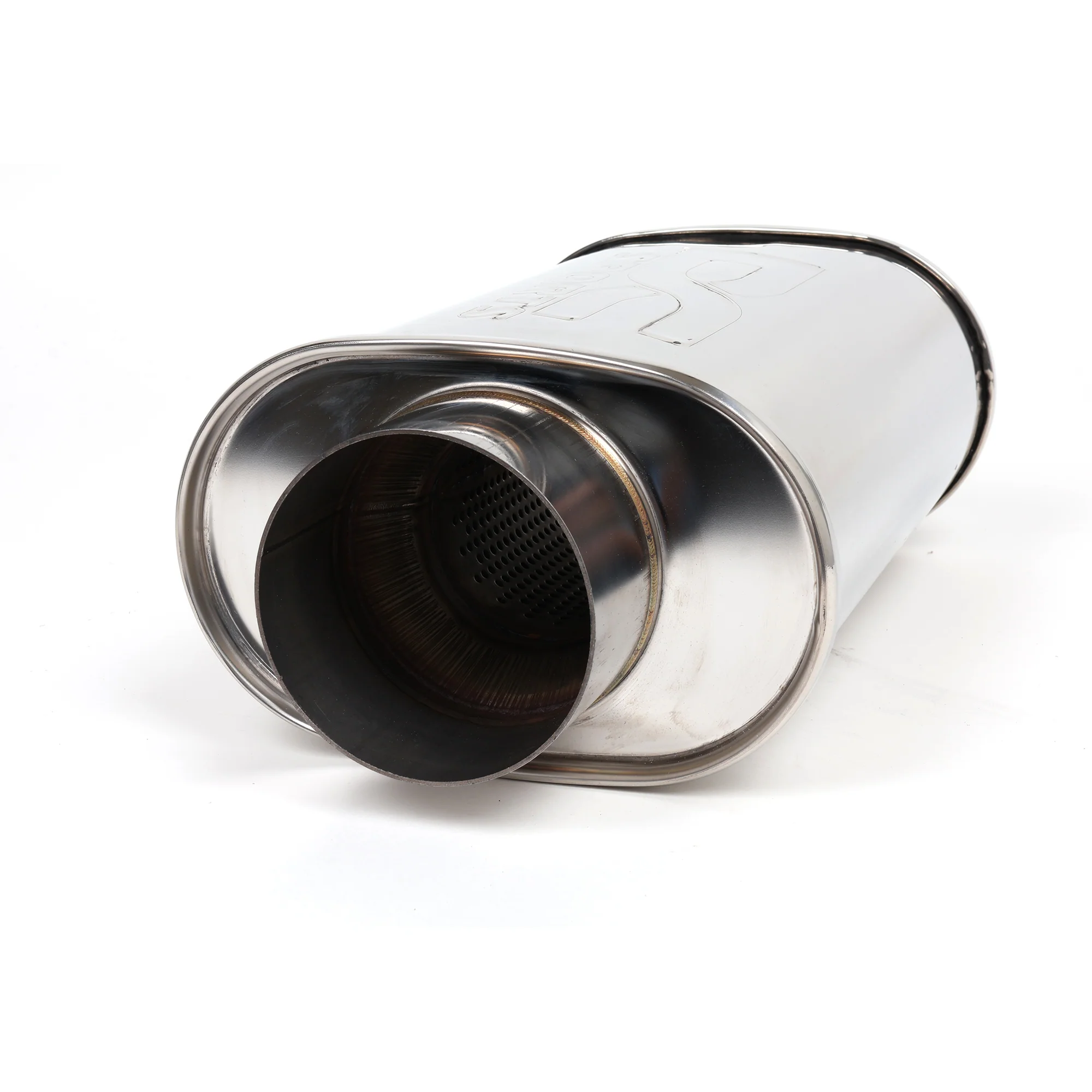 DC Sports Universal Oval Muffler 3" Inlet / 4" Outlet - Image 5