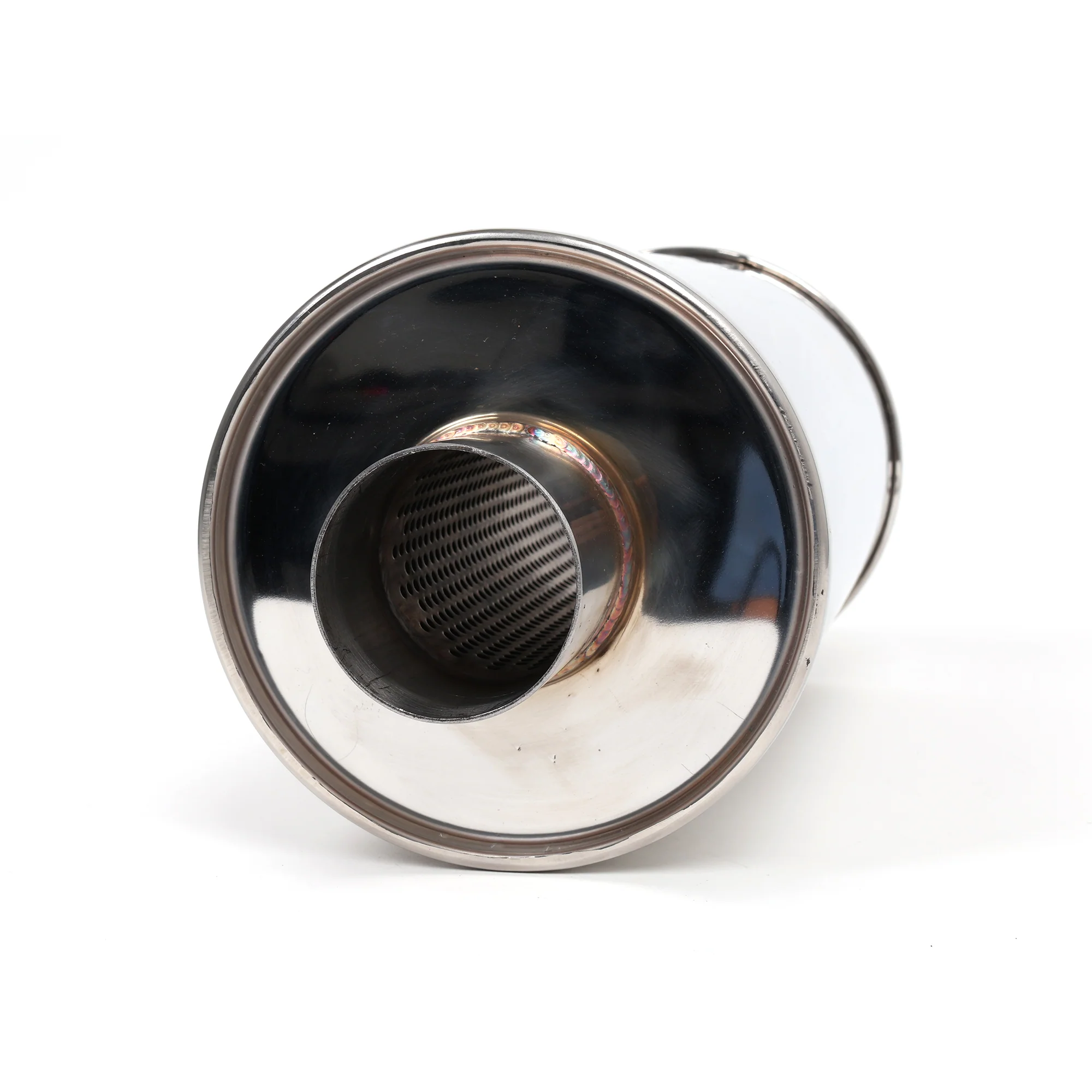 DC Sports Universal Round Muffler 2.5" Inlet / 2.5" Outlet - Image 5