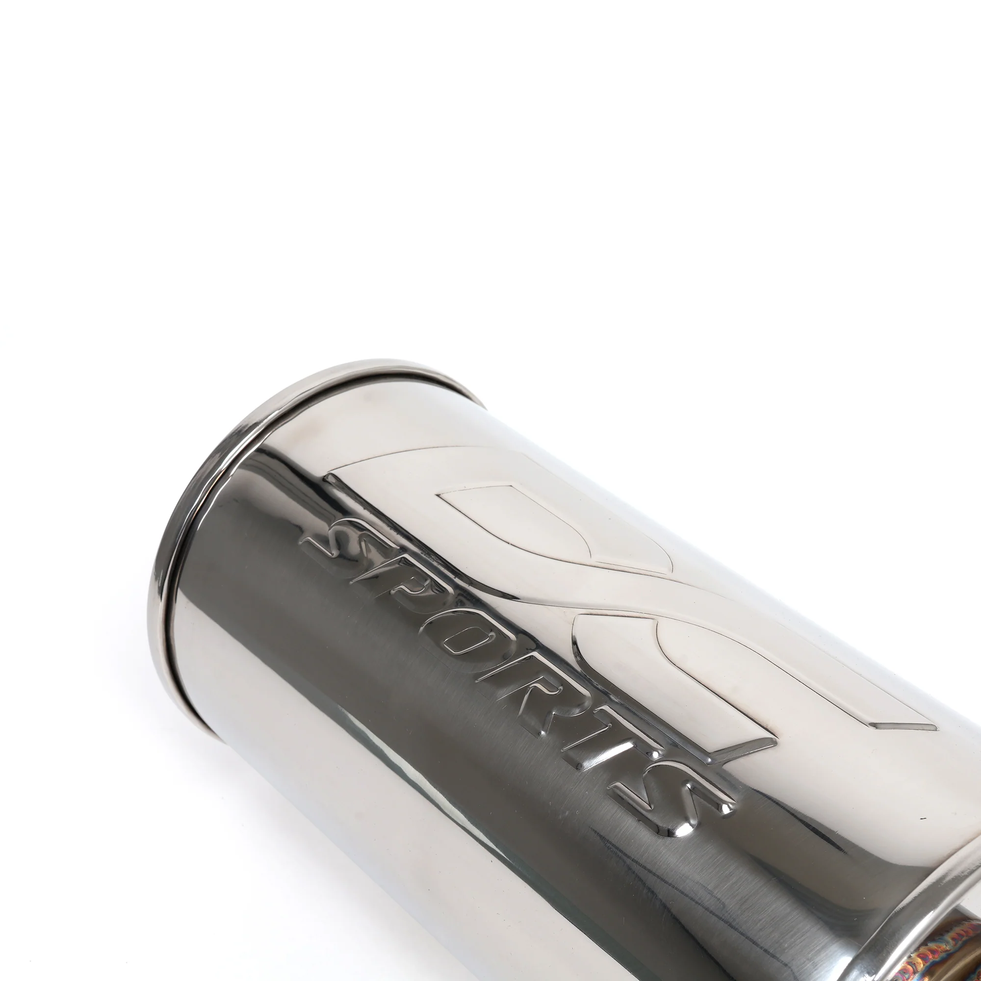 DC Sports Universal Round Muffler 2.5" Inlet / 2.5" Outlet - Image 6