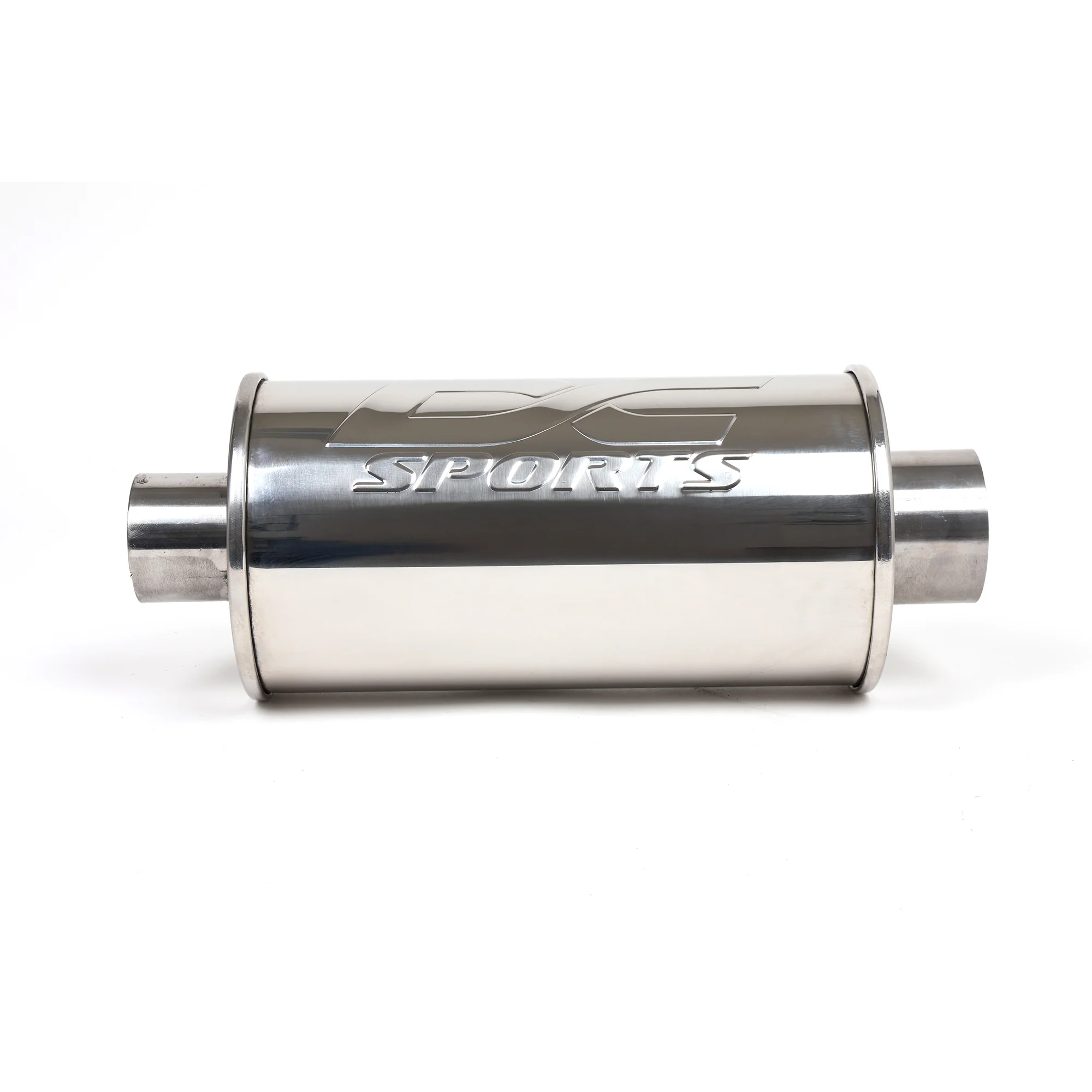 DC Sports Universal Round Muffler 2.5" Inlet / 3" Outlet - Image 3