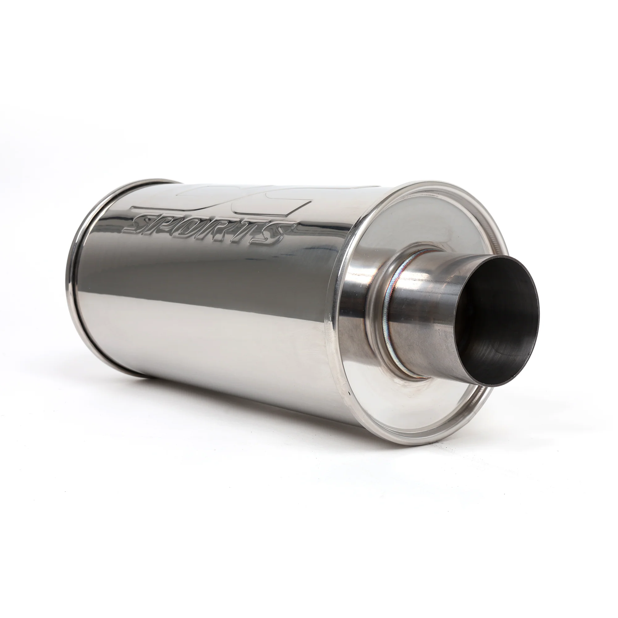 DC Sports Universal Round Muffler 2.5" Inlet / 3" Outlet - Image 6