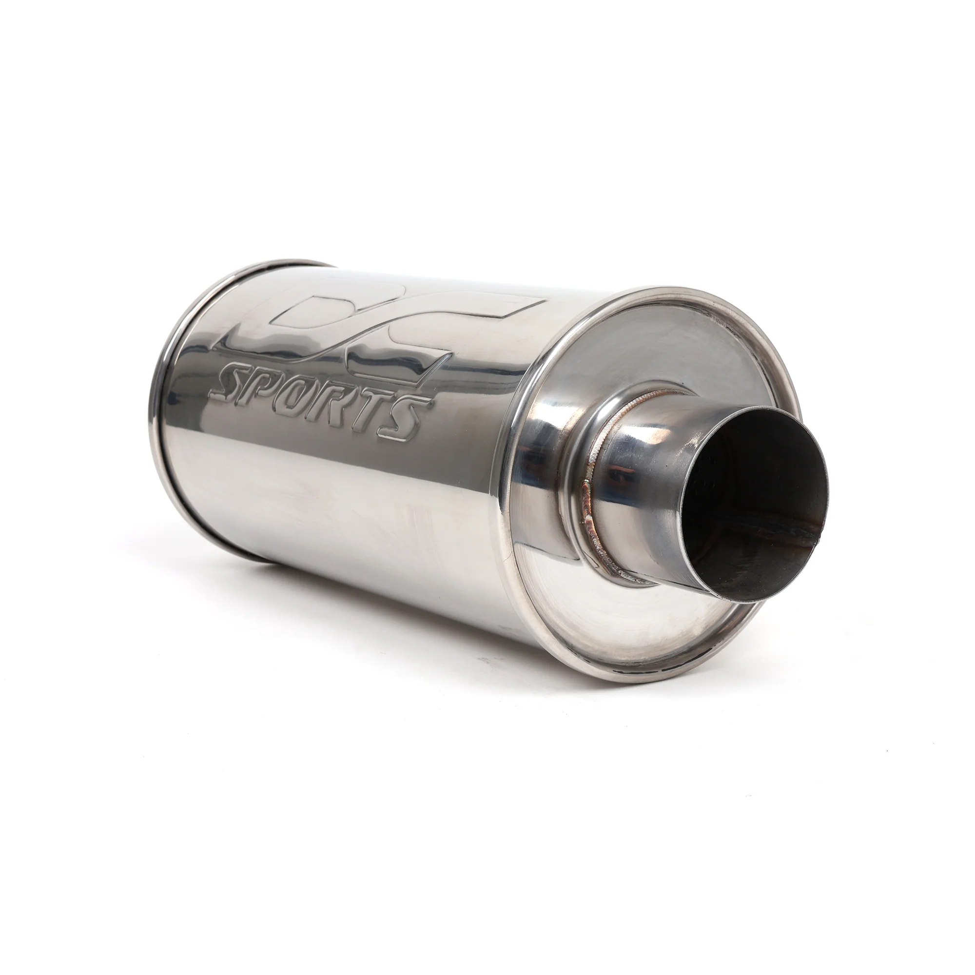 DC Sports Universal Round Muffler 3" Inlet / 3" Outlet - Image 3
