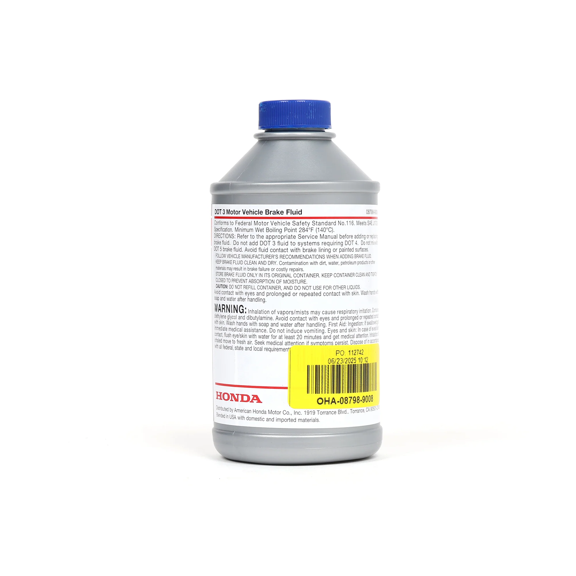 Honda DOT 3 Brake Fluid 08798-9008 - Image 3