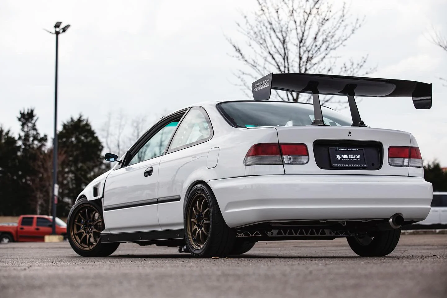 PCI 96-00 Civic HB/Coupe Aluminum Race Spec Side Skirts - Image 3