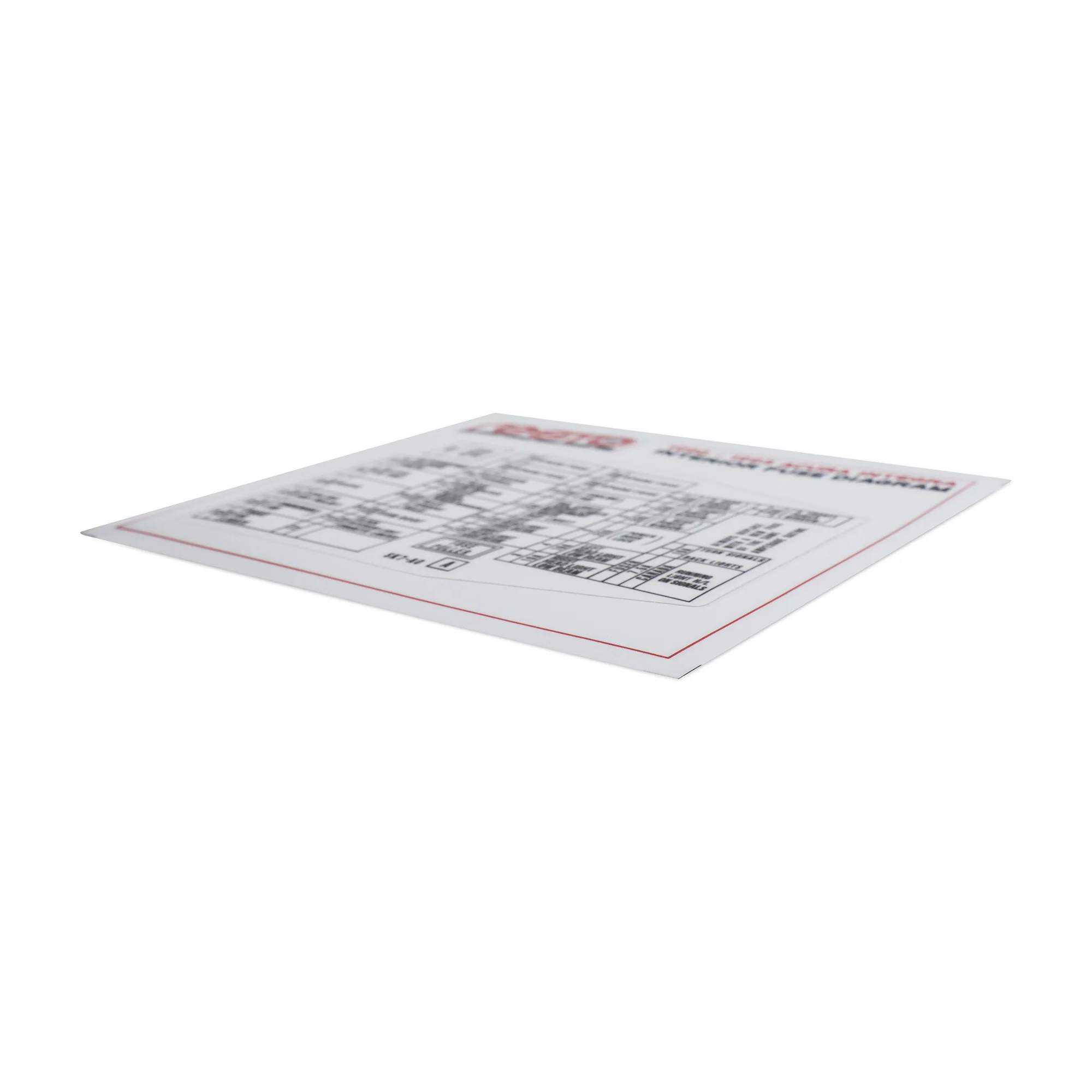 RestoTuner Replacement Interior Fuse Box Decal for 90-93 Integra - Image 4