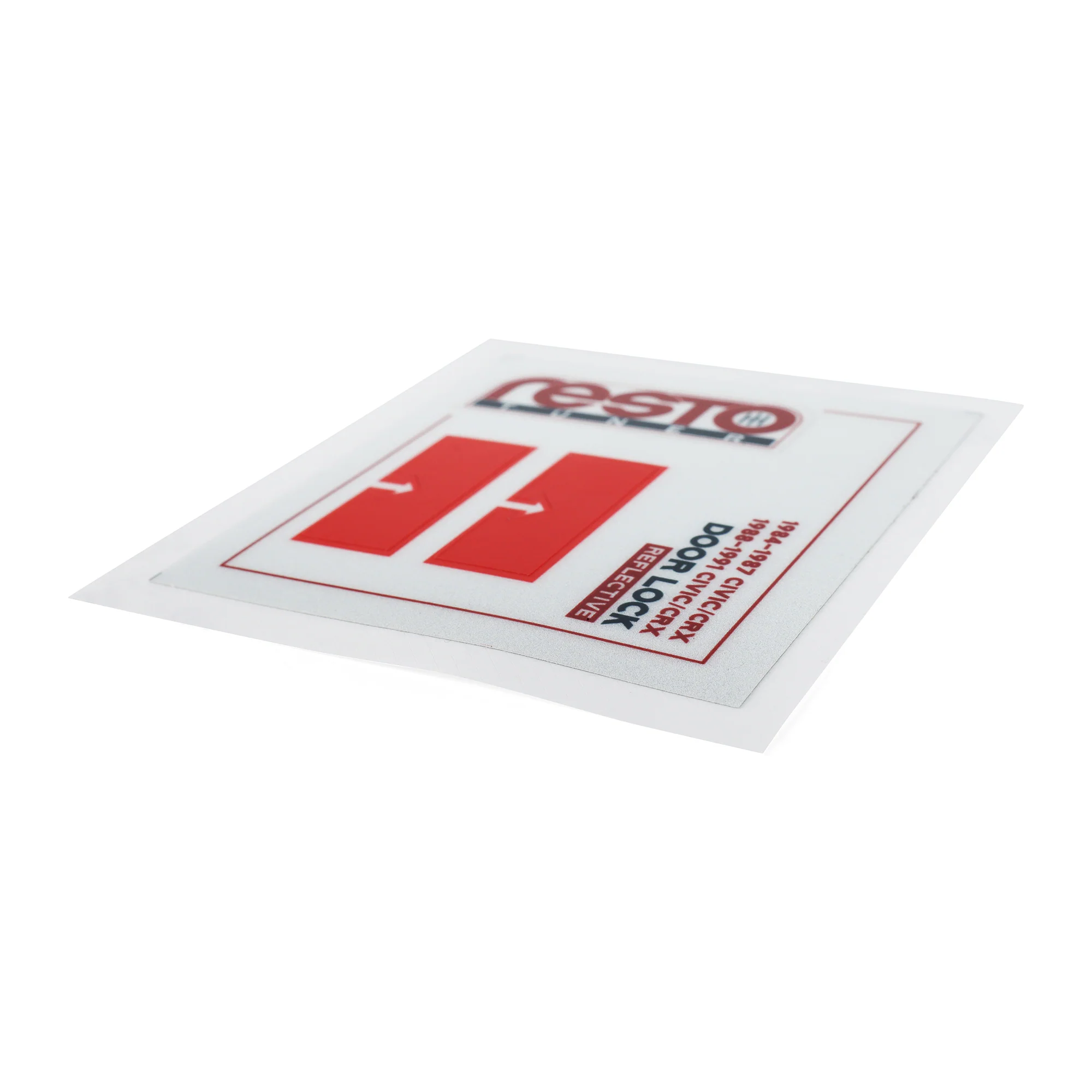 RestoTuner Replacement Door Handle Decals for 84-91 Civic/CRX - Image 3