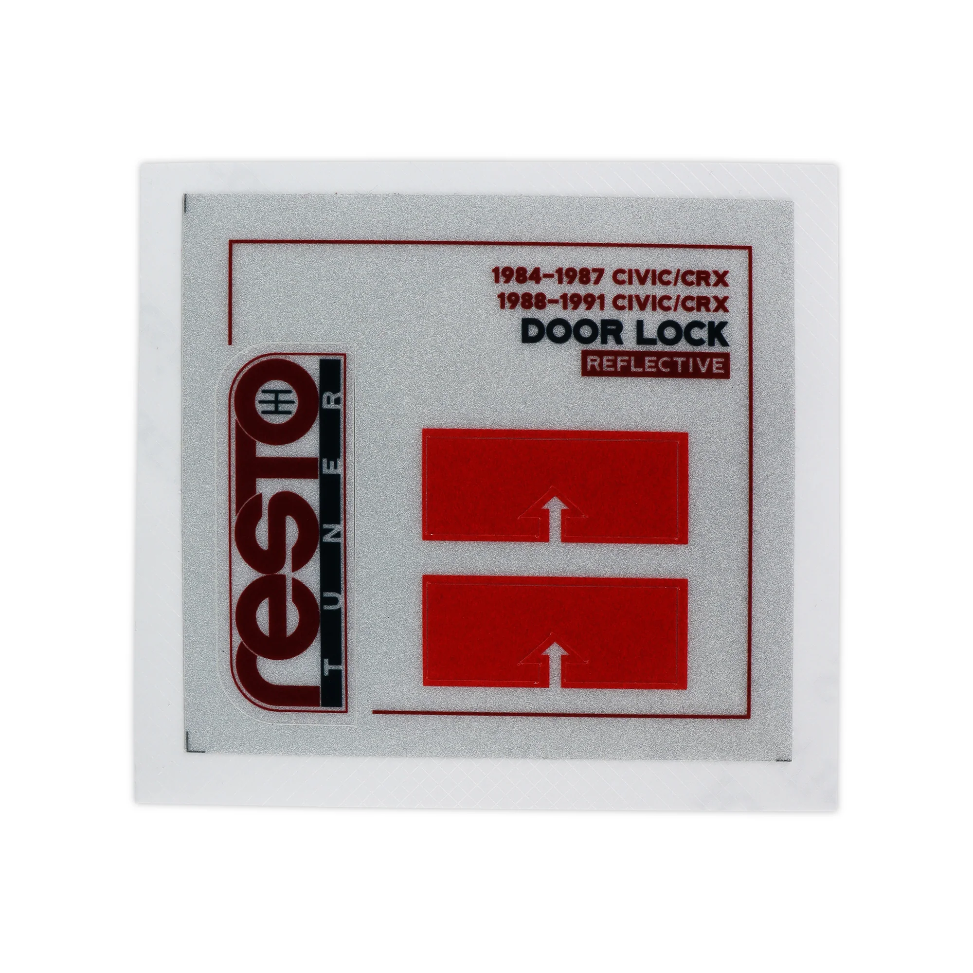 RestoTuner Replacement Door Handle Decals for 84-91 Civic/CRX - Image 5