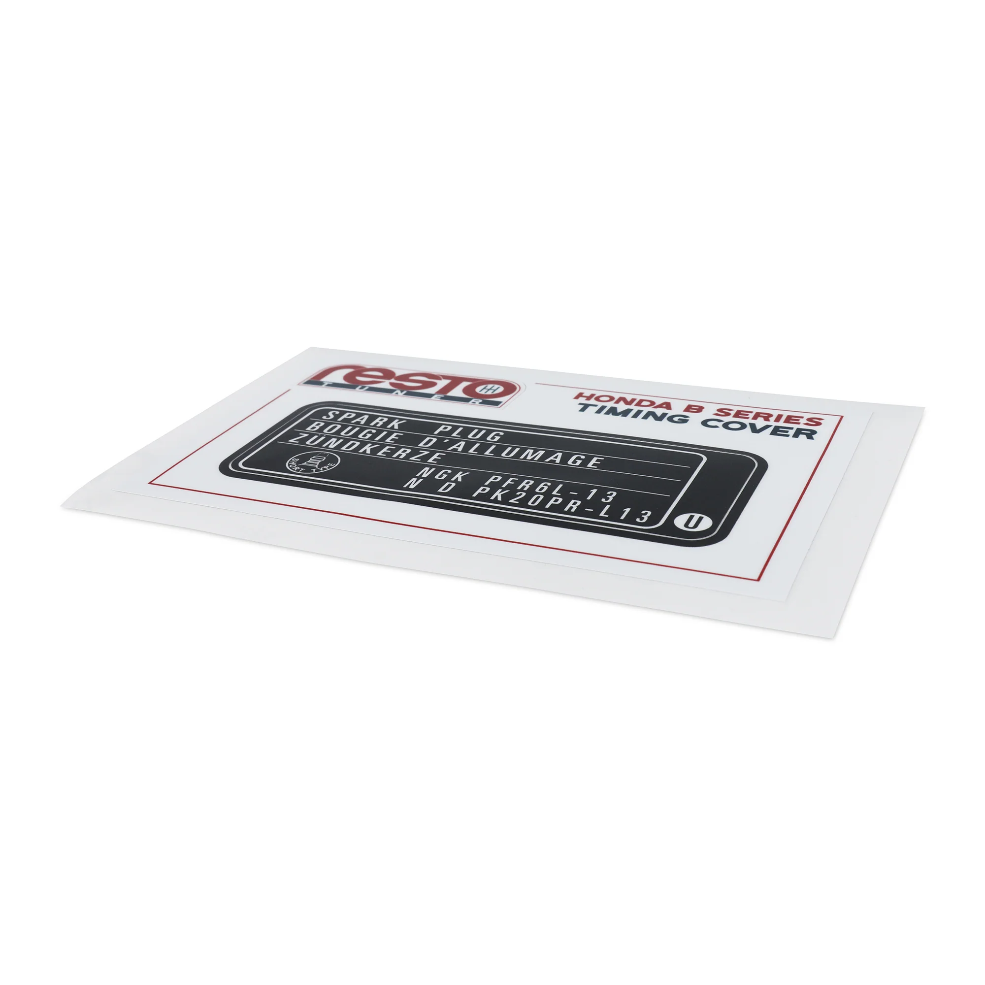 RestoTuner B Series Timing Cover Replacement Decal - Image 8
