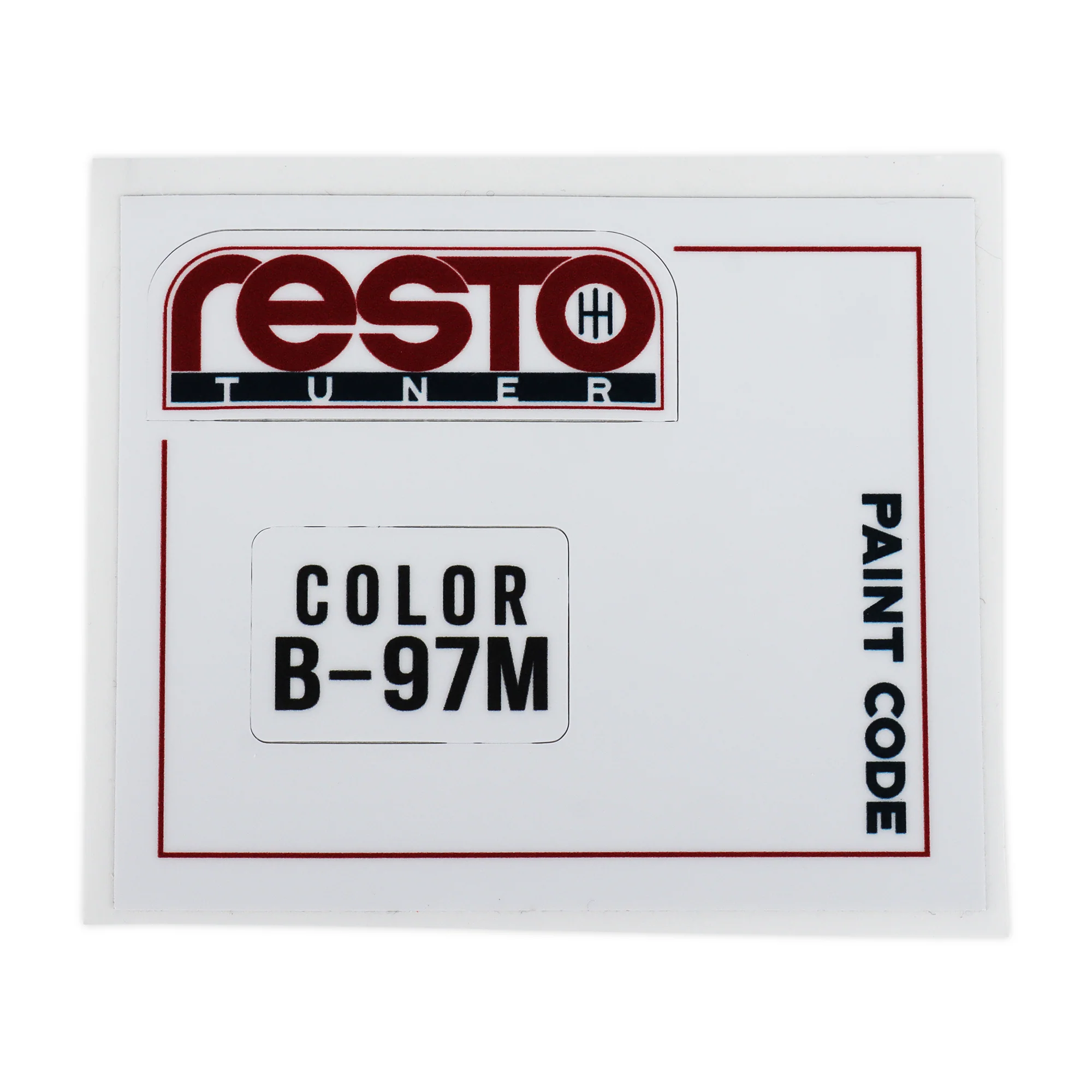 RestoTuner Honda Paint Code Replacement Decals - Image 15
