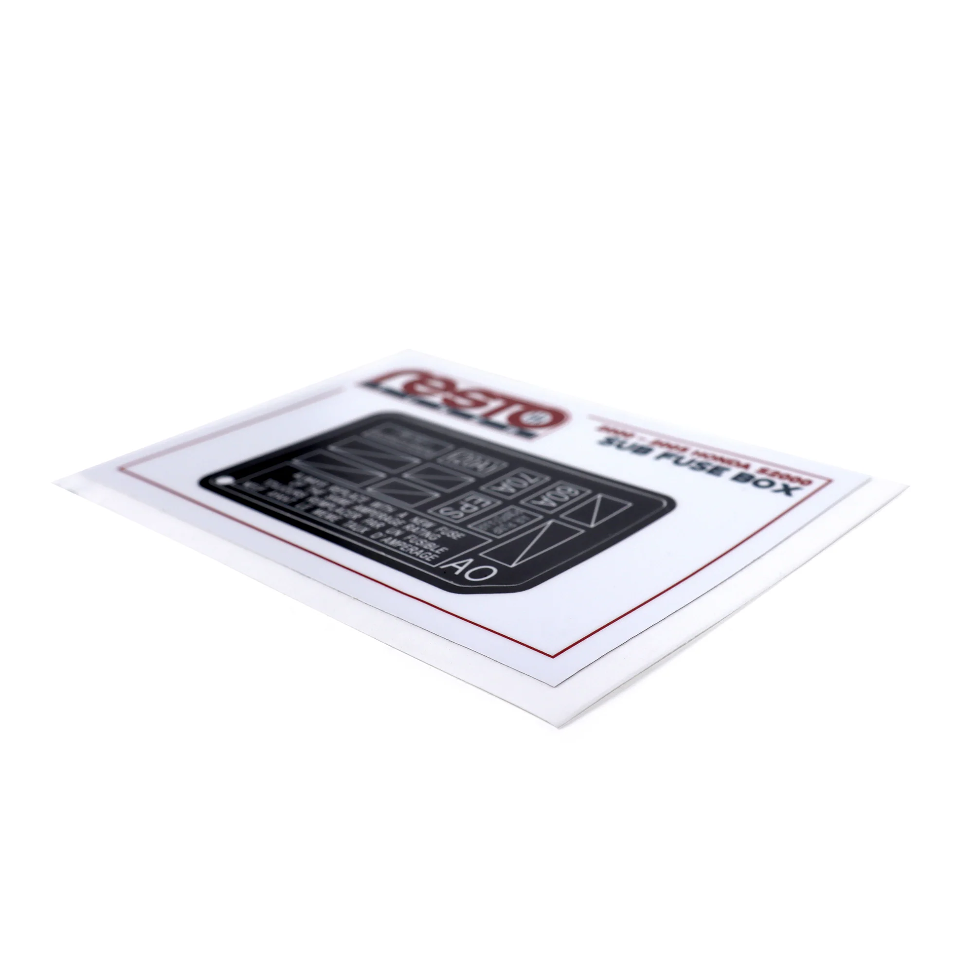 RestoTuner Honda S2000 Engine Bay Fuse Box Replacement Decal - Image 4