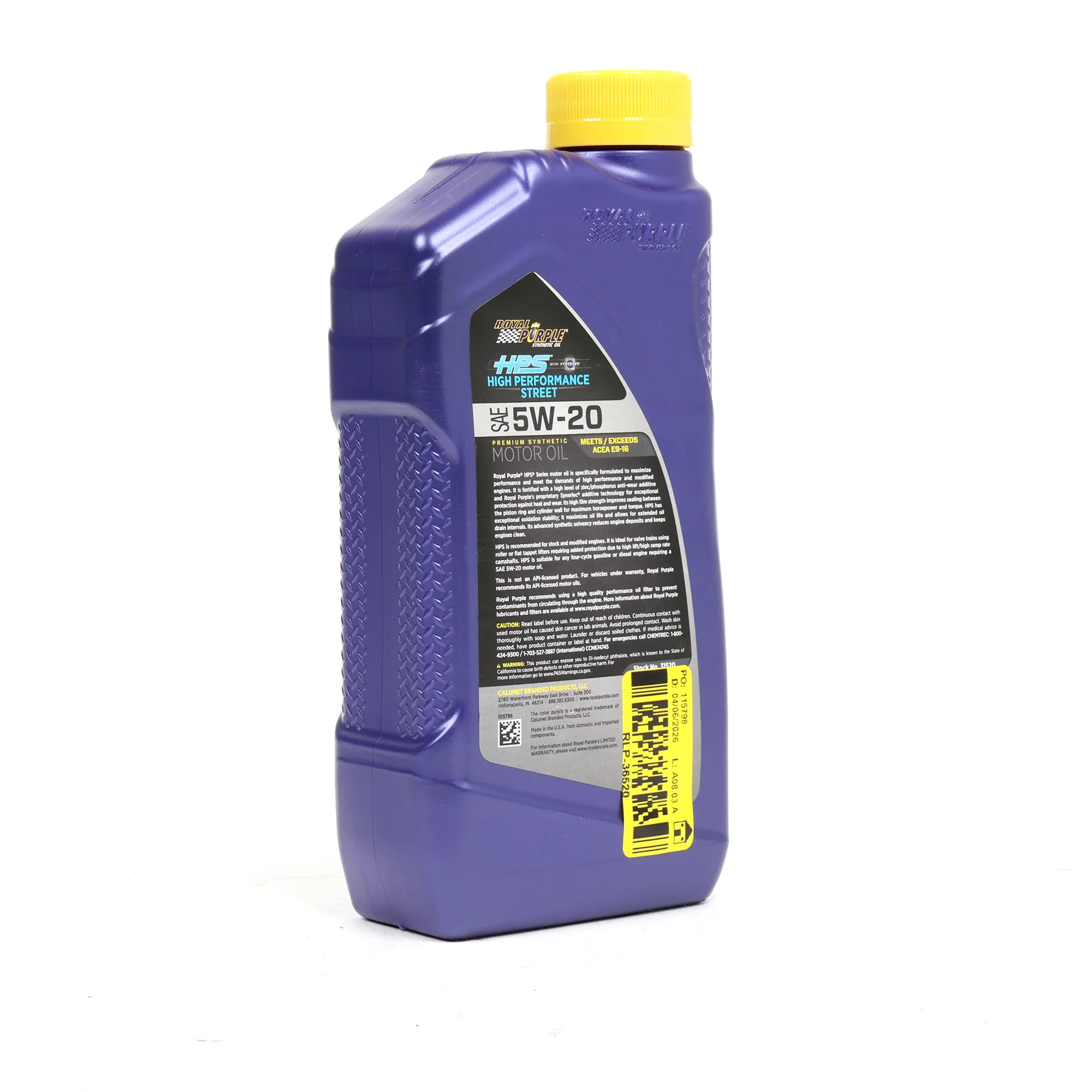 Royal Purple High Performance Street 5W-20 Oil - 1 Quart - Image 3