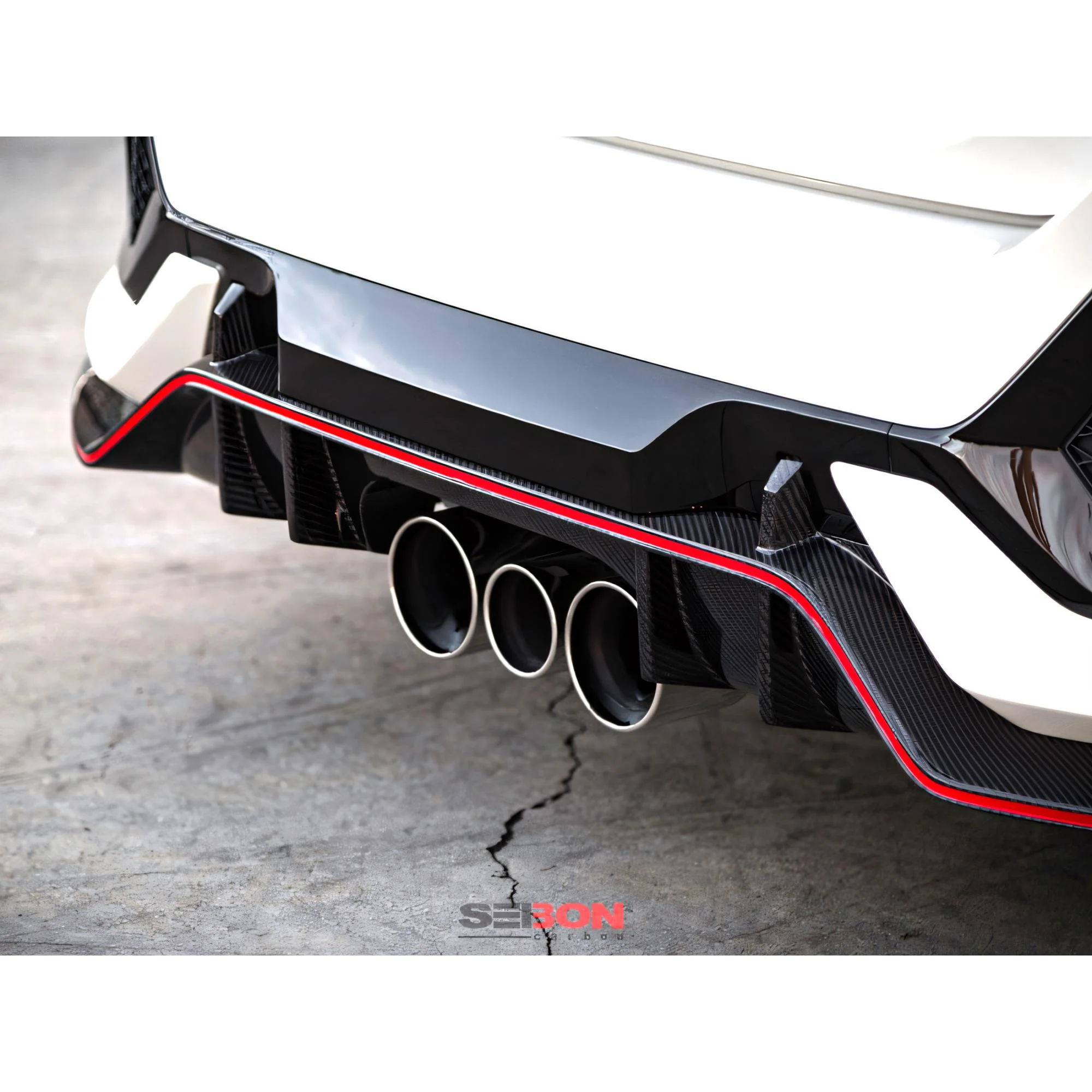 Seibon Carbon Fiber Rear Lip for 17-21 Civic Type R - Image 5