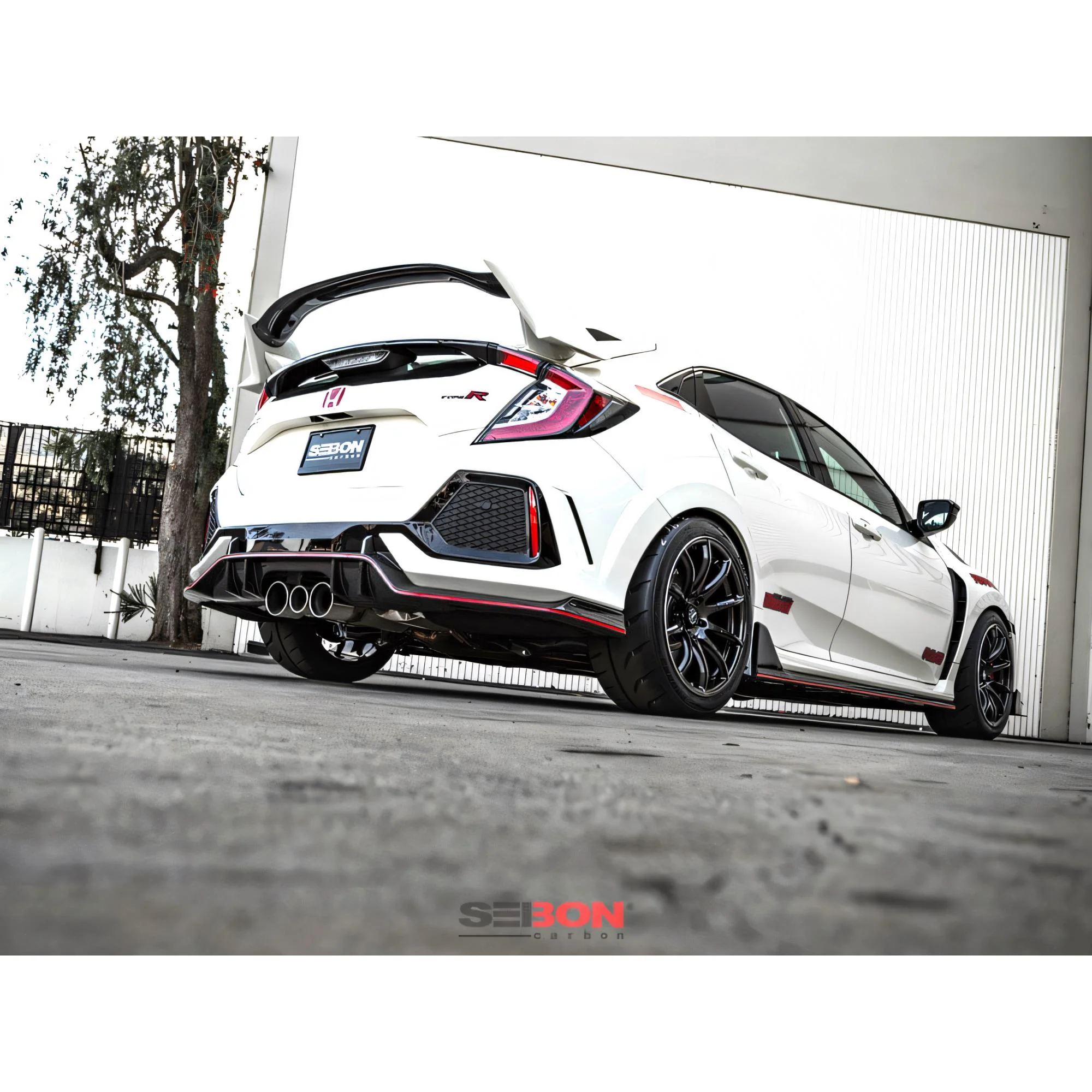 Seibon Carbon Fiber Rear Lip for 17-21 Civic Type R - Image 6